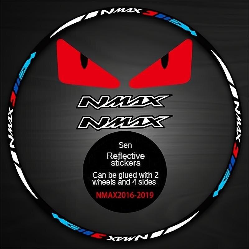 NMAX155 リフレクター 反射 バイク ホイール タイヤ ステッカー Hub デカール リム Sトリップe タップe ヤマハ