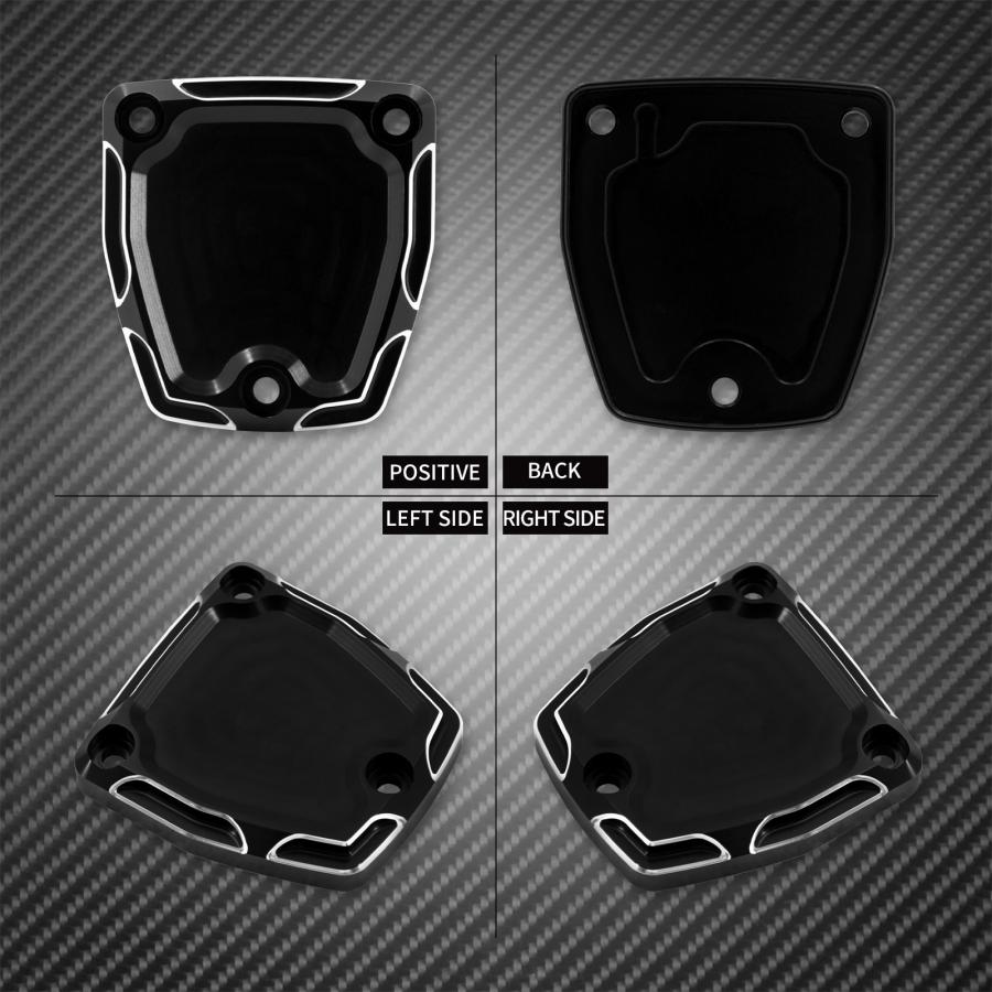 Motorcycle Front Cylinder Master Brake Cover Black CNC Aluminum For
