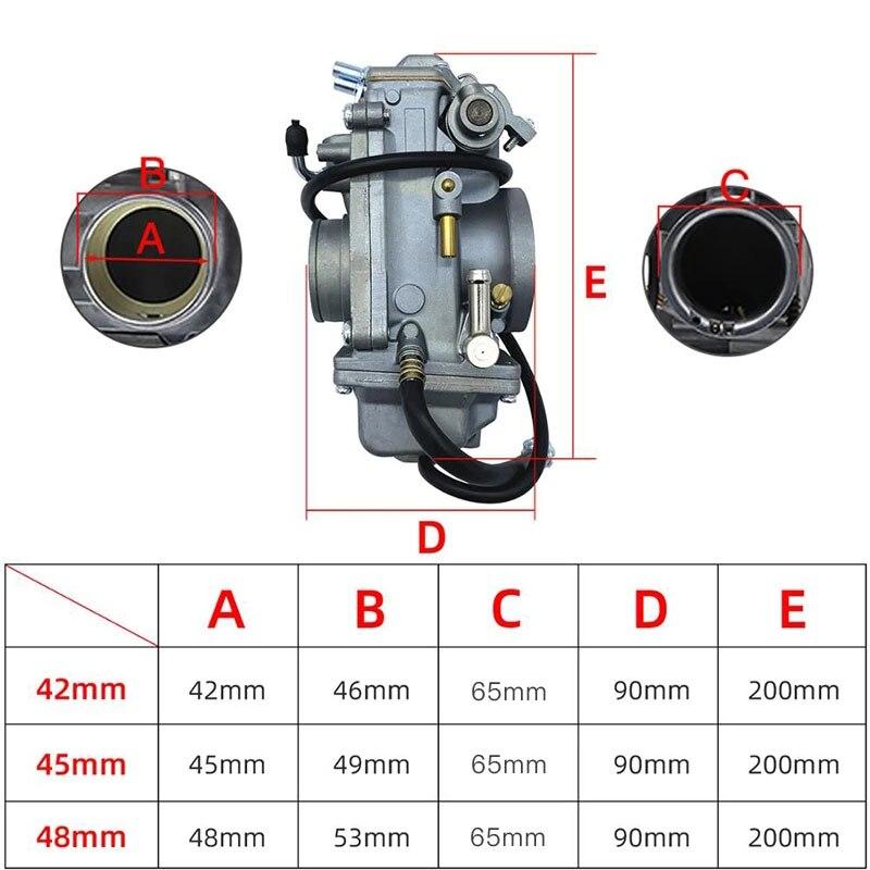 バイク HSR キャブレター Mikuni HSR48 HSR45 HSR42 ポンプer キャブ HSR キャブレター jets ハーレー