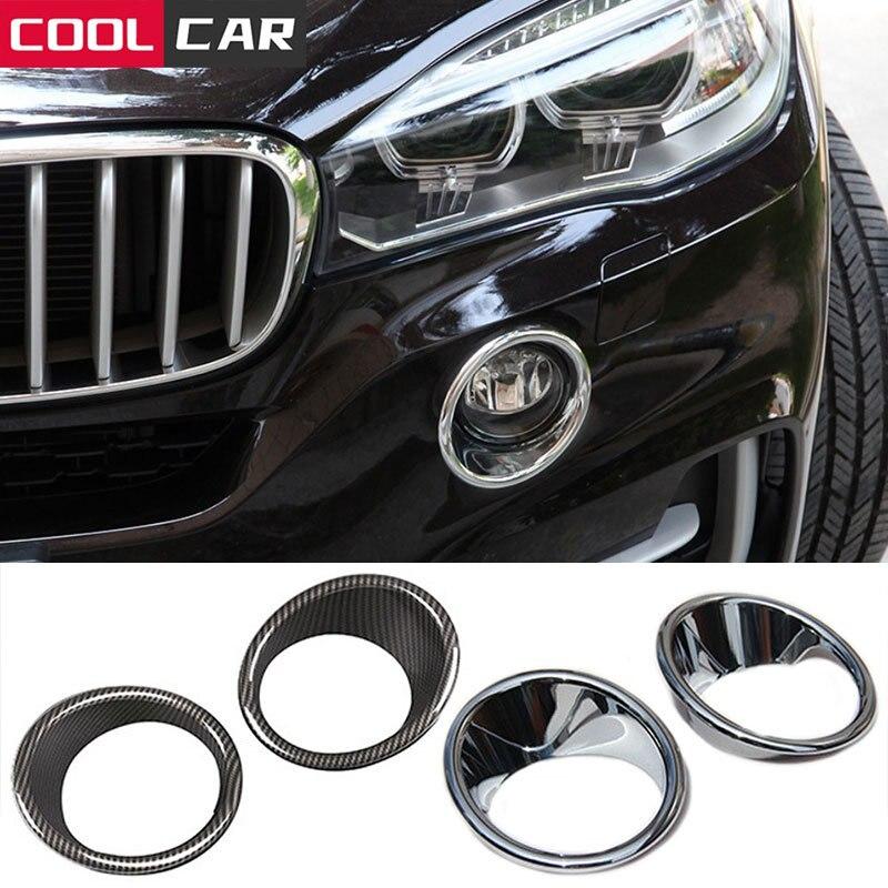 フロント フォグ ランプ フレーム ヘッド フォグ ライト カバー Ring ステッカー フィット BMW X5 F15 2014年2018年