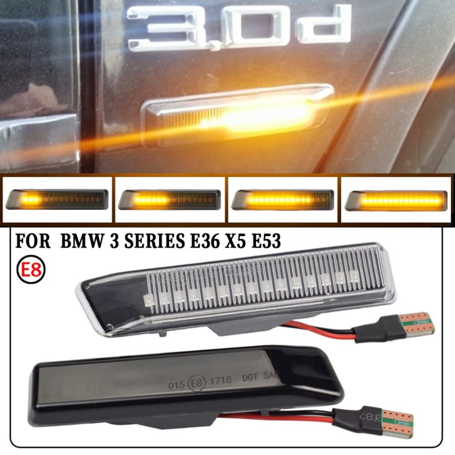Turn Signal Light Side Marker Fender Sequential Lamp Blinker For BMW