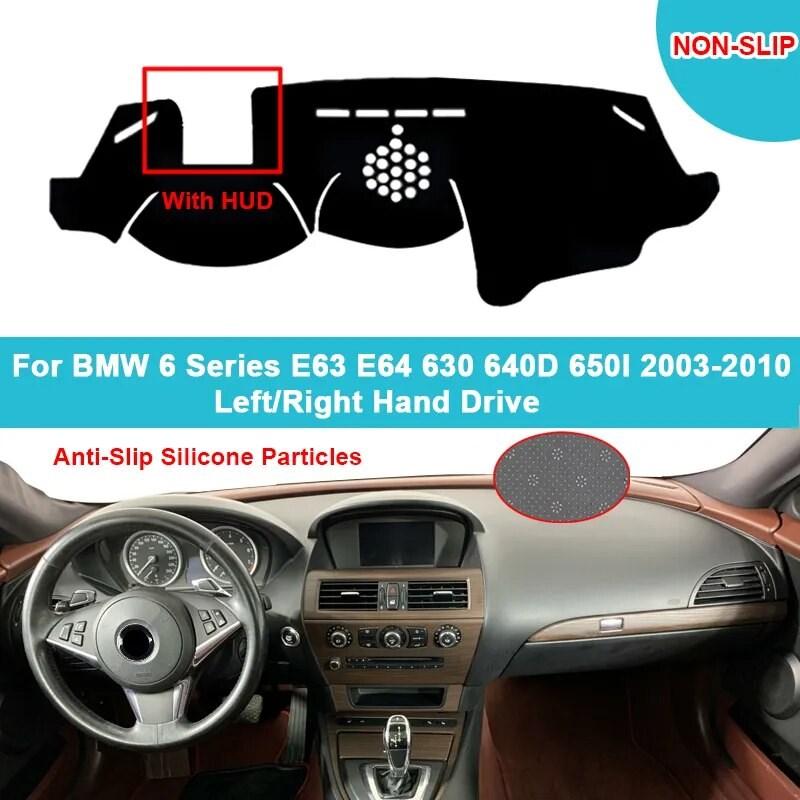 Flannel Suede Polyester Car Dashboard Cover Dash Mat For BMW 6 Series