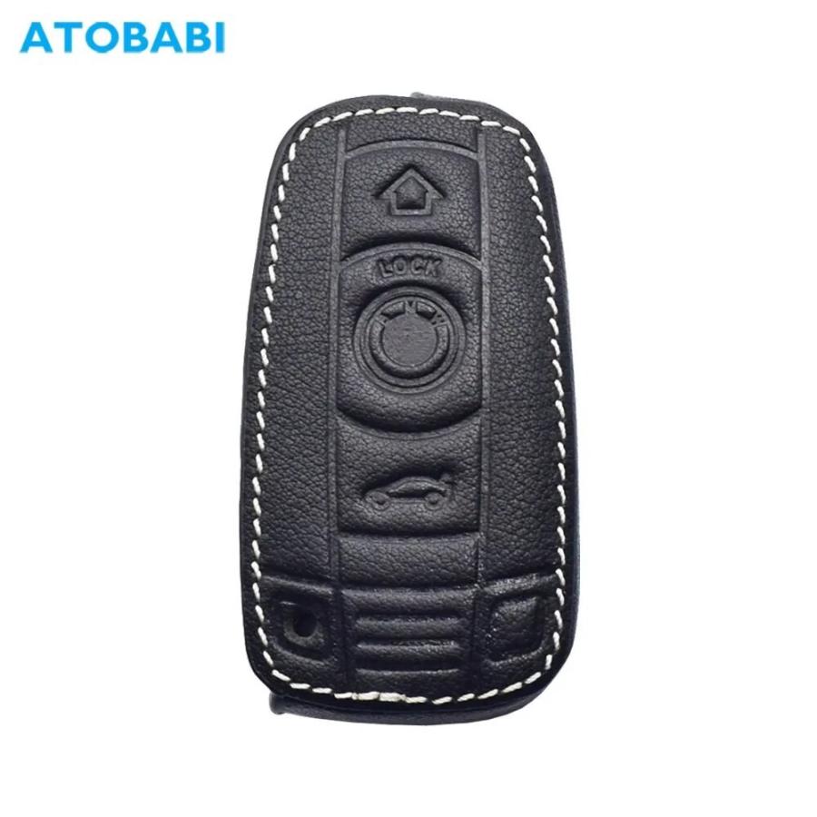 Leather Car Key Case Keychain Holder For BMW 1 3 5 Z Series E81 E87 E88