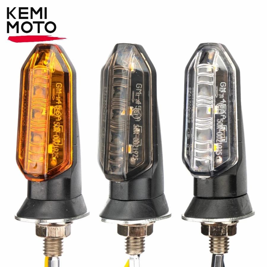 Motorcycle LED Turn Signals Lights 12V Flasher Amber Flashing Light