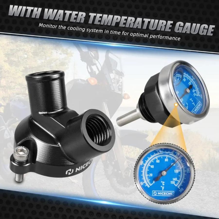 ヤマハ 2019年2024 テネレ 700 XTZ 700 Thermostat カバー ウォーター テンプ ゲージ テネレ 700 ラリー