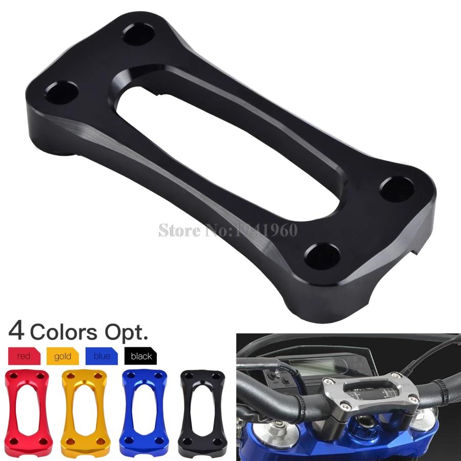 H2CNC 22mm 7/8" ハンドル バー Riser Cランプ トップ カバー ホンダ CRF250L 2012年2017年 XR250 ヤマハ WR250R WR250X スズキ