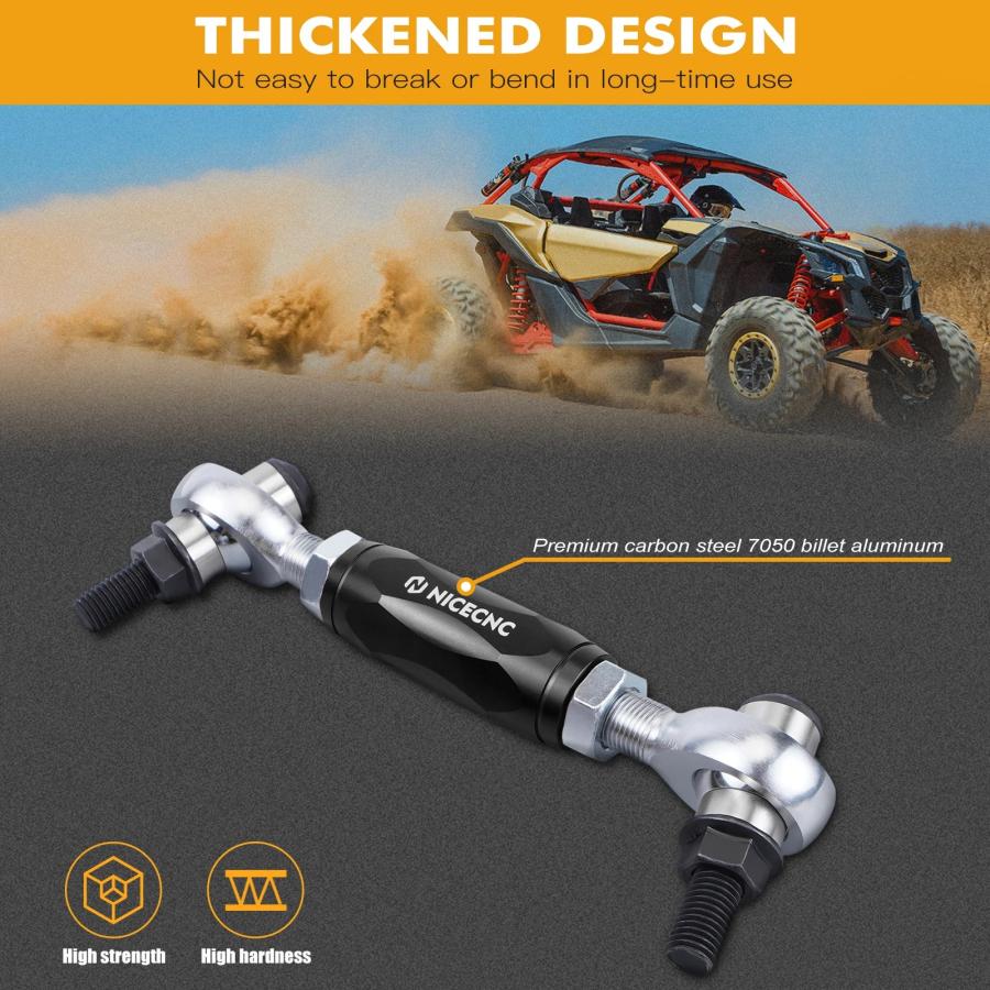 NICECNC UTV Can-AM Maverick X3 Sway Stabilizer s 4x4 ターボ DPS 2018年-2020 ...