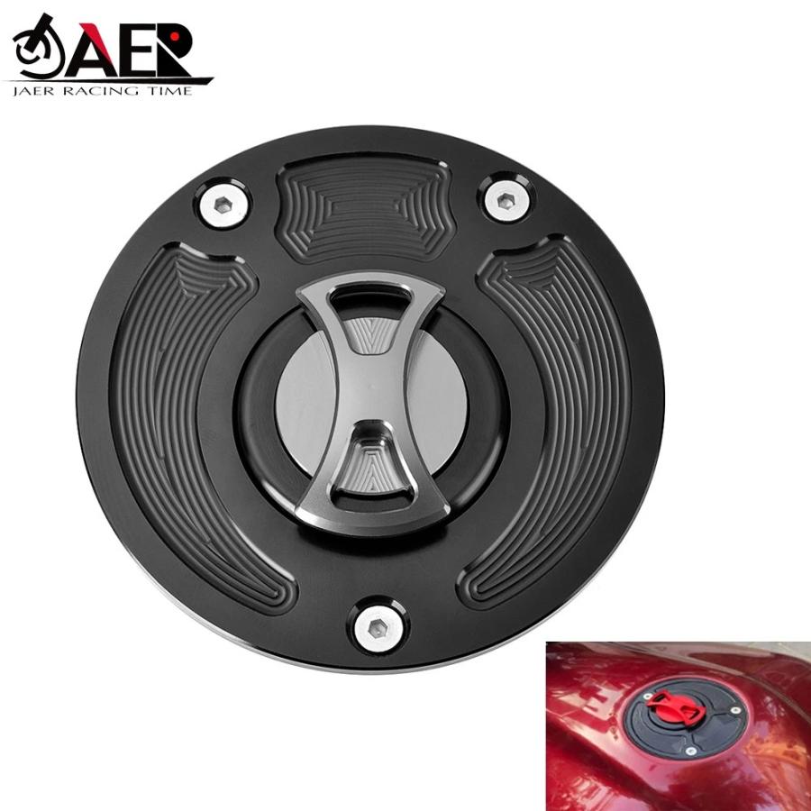 Quick Release Fuel Gas Tank Cap Cover for Kawasaki Z650 Z750S Z750R Ninja ZX6R 636 ZX636R ER4N