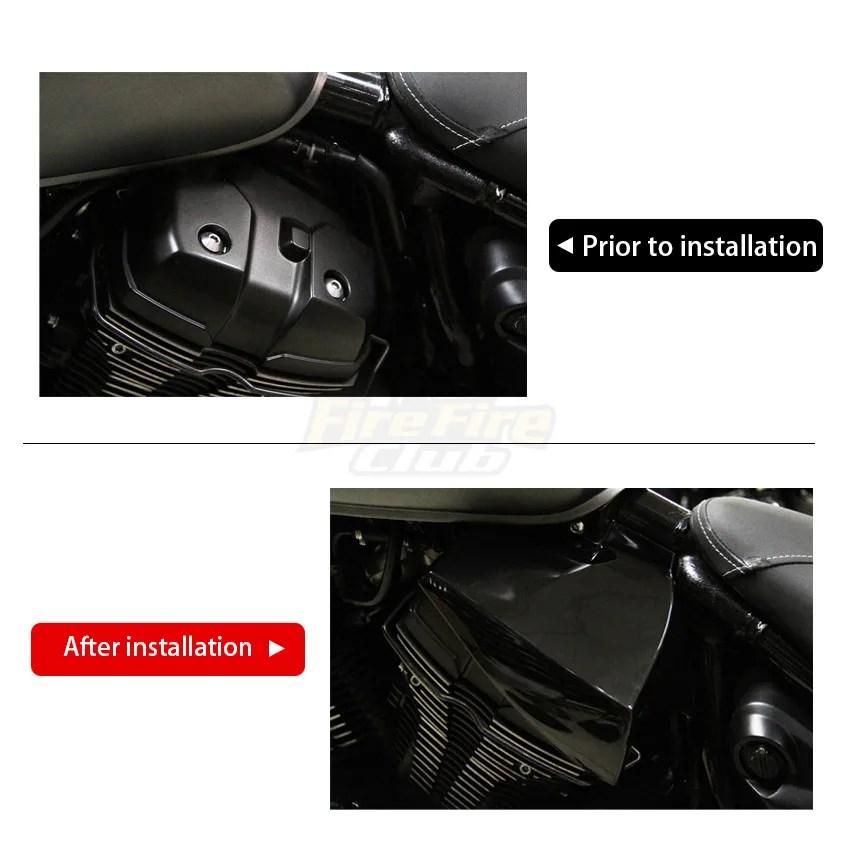Smoke Motorcycle Reflective Saddle Shields Air Heat Deflector For