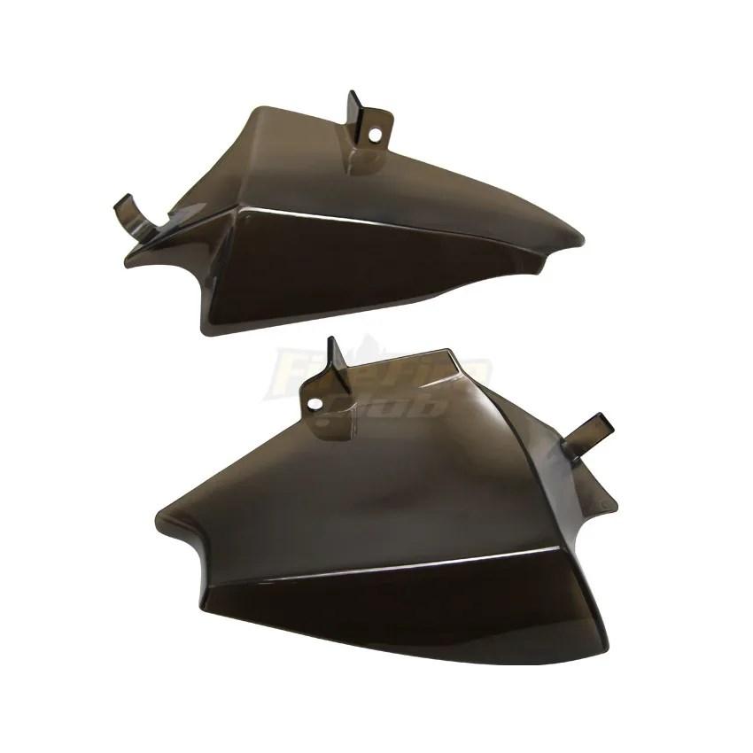 Smoke Motorcycle Reflective Saddle Shields Air Heat Deflector For