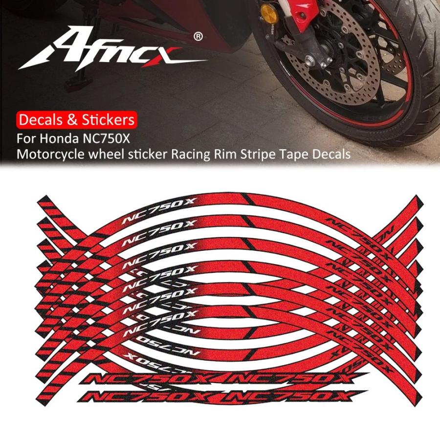 フィット ホンダ NC 750 X NC750 750X NC750X 2012年2023 バイク ステッカー フロント リア ホイール