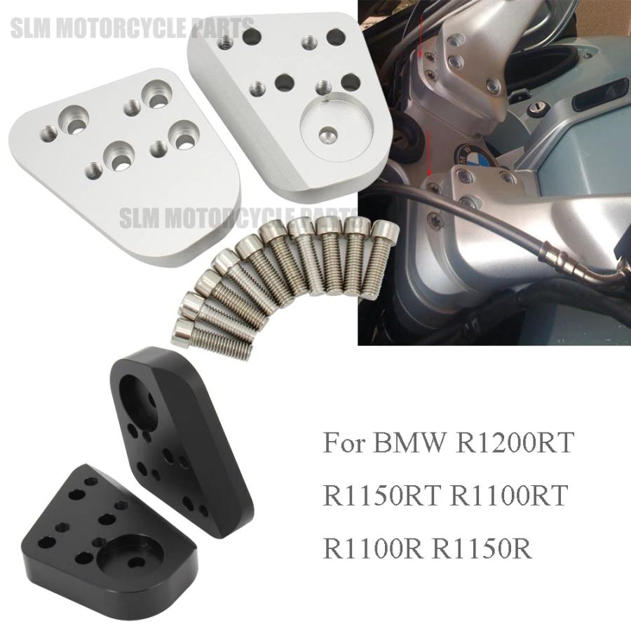 Argento Manubrio Riser Per BMW R1200RT R1150RT R1100RT