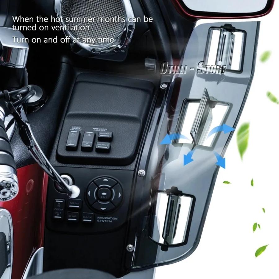 PANICAL Windschutzscheiben-Rückspiegel Für Honda GoldWing GL1800 F6B 2018-2025 – Transparente Optik, Einfache Montage