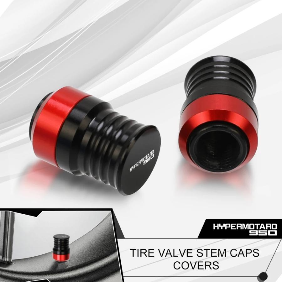 バイク ホイール タイヤ バルブ Stem キャップ エアーtight カバー ドゥカティ ハイパーモタード 950 2019年 2020年