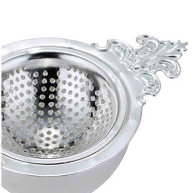 日本製 ティーストレーナーセット クイーン 銀メッキ : ティーセット