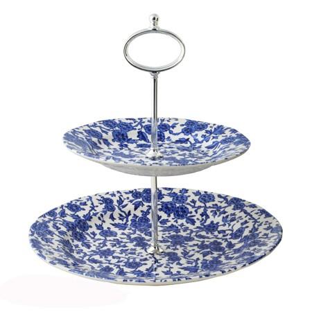 Burleigh バーレイ ブルーアーデン ティットビット2段ケーキスタンド Ntm E91b91 ティーセット専門店 オストゥーニ 通販 Yahoo ショッピング