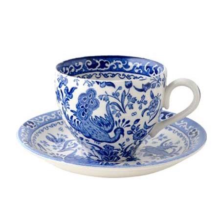 BURLEIGH バーレイ リーガルピーコック ティーカップ&ソーサー バーレイ ブラックリーガルピーコック ティーカップ＆ソーサー 210ml