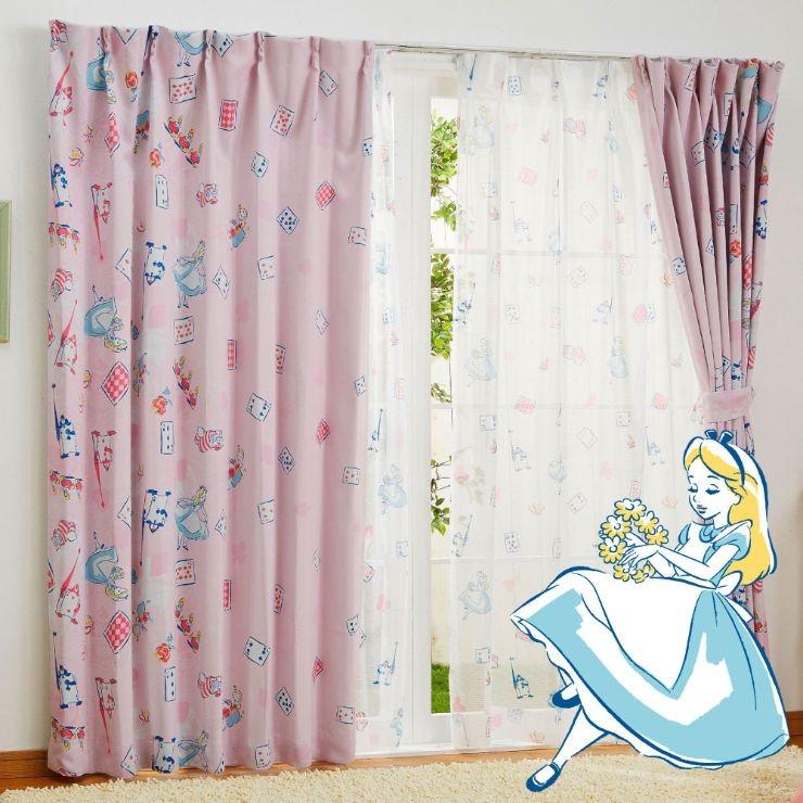 アリス 2級 遮光 遮熱 カーテン 幅100 178cm丈 2枚セット ピンク Disney ディズニー 丸洗い可 キャラクター Sb 523 D インテリア Angie アンジー 通販 Yahoo ショッピング