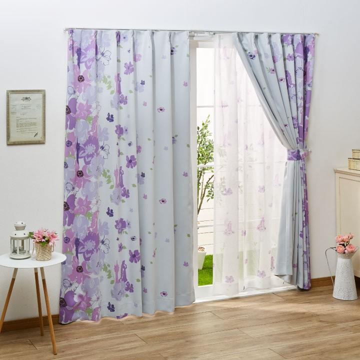 TOKYO DISNEY RESORT カーテン 2枚入♩100cm×200cm Amazon｜ディズニー カーテン〈100×200 2枚〉イッツアスモール