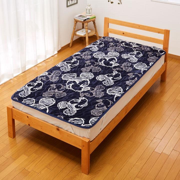 ミッキー あったか フランネル 敷きパッド パッドシーツ シングル 100 0cm ディズニー Disney キャラ Sb 361 D S インテリア Angie アンジー 通販 Yahoo ショッピング