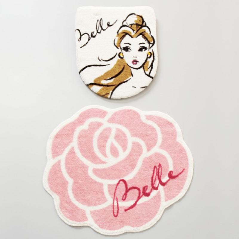 トイレマット 2点セット 美女と野獣 ベルト トイレマットセット トイレ ...