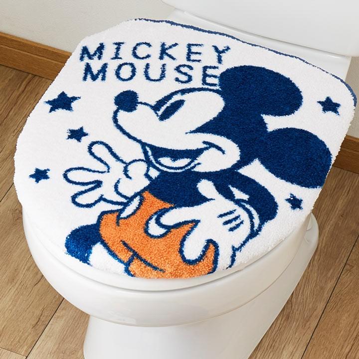 トイレマット 2点セット ミッキー トイレマットセット トイレフタカバー トイレカバー Disney ディズニー インテリア Angie アンジー 通販 Yahoo ショッピング