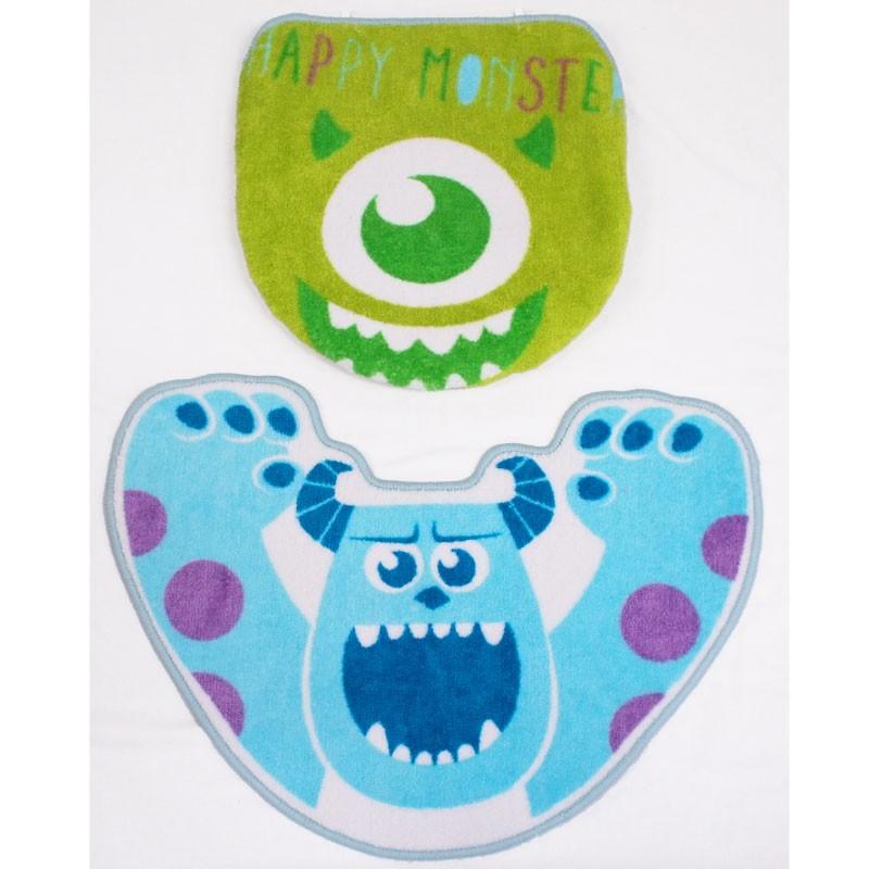 トイレマット 4点セットモンスターズインク マイク サリー トイレフタカバー トイレカバー スリッパ トイレットペーパーホルダーカバー Disney ディズニー インテリア Angie アンジー 通販 Yahoo ショッピング