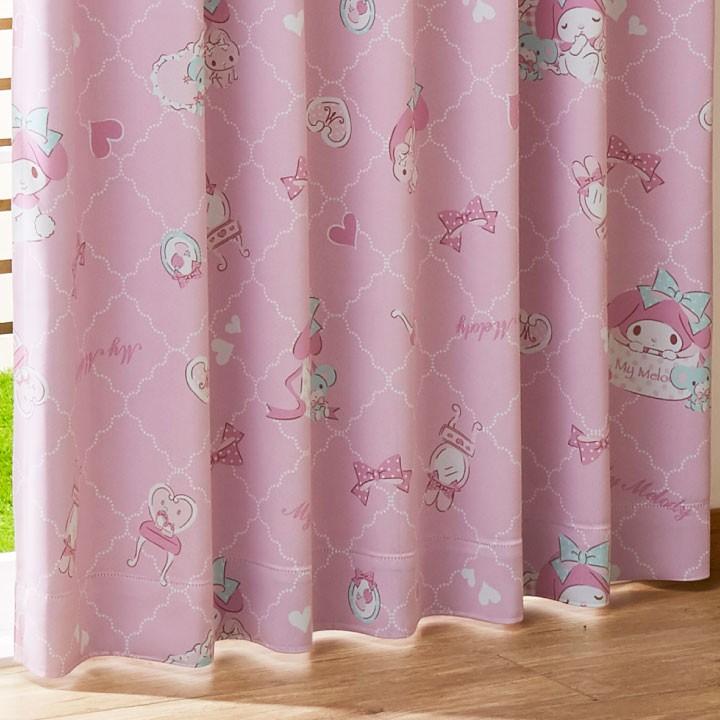 sanrio（サンリオ） マイメロディ 2級 遮光 カーテン レース 4枚組 幅