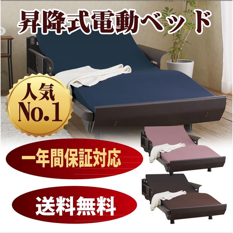送料無料】昇降式電動リクライニングベッド【開梱設置無料】 [BD002