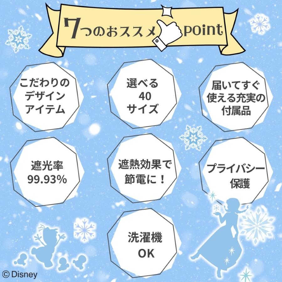 Disney（ディズニー） アナと雪の女王 選べる 40サイズ 遮光 2級 遮熱
