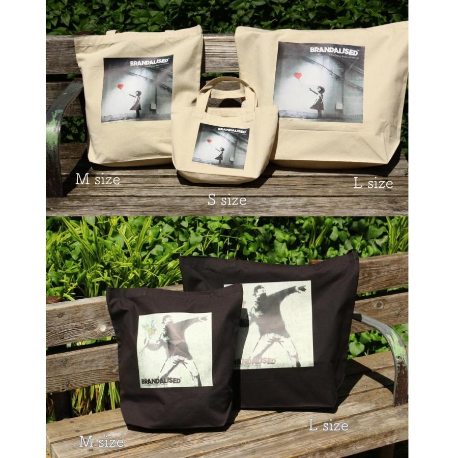 バンクシー キャンバス トートバッグ Lサイズ Banksy SA-Banksy