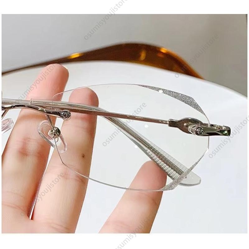 送料無料 老眼鏡 おしゃれ メンズ レディース ブルーライトカット reading glasses 母の日 お年寄り プレゼント 金属 女の子 リムなし ファッション｜osumisyoujistore｜10