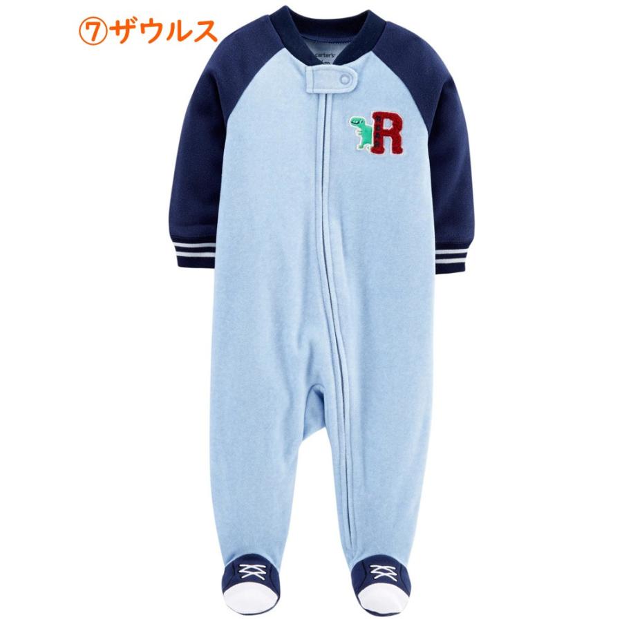 carter's カーターズ フリース カバーオール 足つき 長袖 carter's カーターズ フリース カバーオール 足つき 長袖