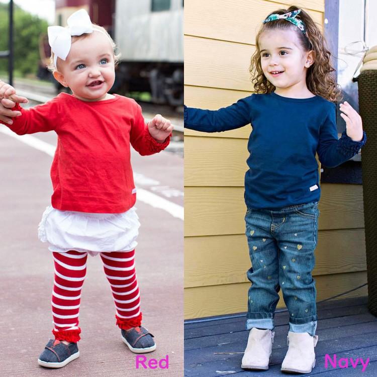 ラッフルバッツ Ruffle Butts フリル袖 長袖 Tシャツ アンダーシャツ 