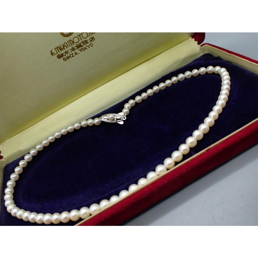 ミキモト MIKIMOTO あこや真珠ネックレス 5.5mm珠 38cm ケース
