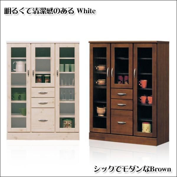カップボード 幅90 キッチンボード ダイニングボード 完成品 可動棚 ガラス扉 木製 キャビネット 収納家具 台所 オシャレ カントリー モダン 国産 完成品_1