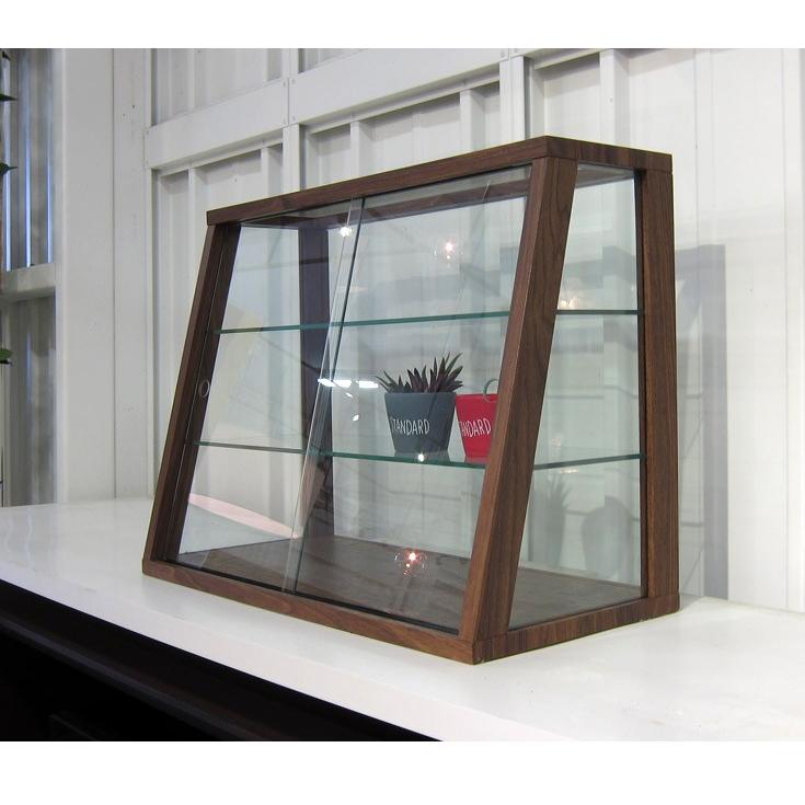 コレクションケース 卓上 ガラス コレクションラック 棚 薄型