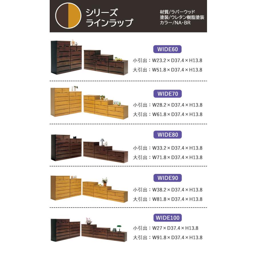木製 チェスト 完成品 日本製 アンティーク 洋服タンス 国産チェスト 幅70 ロータイプ 整理タンス 4段 【撮影】 大川家具 収納家具