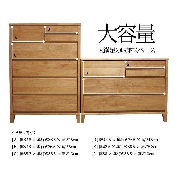 チェスト 木製 ローチェスト 幅80 5段 脚付き 国産 完成品 箪笥 整理 