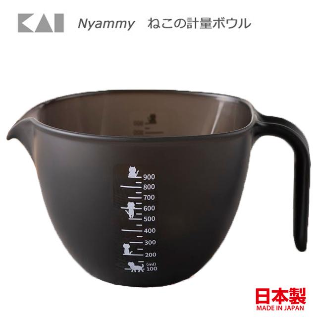 計量ボウル Nyammy ニャミー ブラック 電子レンジ対応 食洗機ok 満水容量1l 日本製 キッチングッズ 調理道具 猫雑貨 猫グッズ かわいい Ek 779 518 薔薇雑貨のおしゃれ姫 通販 Yahoo ショッピング
