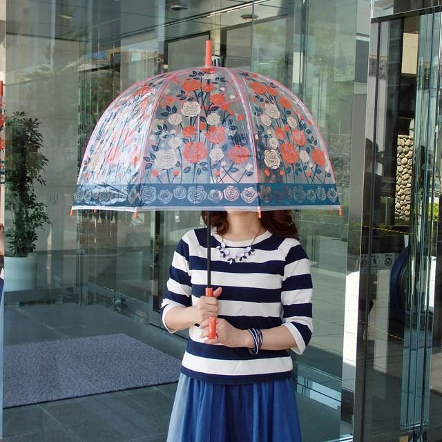 傘 レディース かわいい おしゃれ 長傘 ビニール傘 雨傘 ドーム型 透明 花柄 手動 アンブレラ 薔薇雑貨 薔薇柄 薔薇 雑貨 姫系 ローズ 同梱不可 Ek 903 480 薔薇雑貨のおしゃれ姫 通販 Yahoo ショッピング