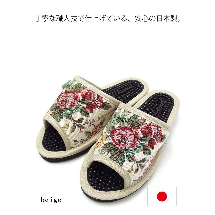 正規販売店 健康スリッパ 足つぼ スリッパ レディース ルームシューズ ヘルス 日本製 健康サンダル 薔薇雑貨 薔薇柄 バラ ローズ 花柄 母の日 ギフト Wantannas Go Id