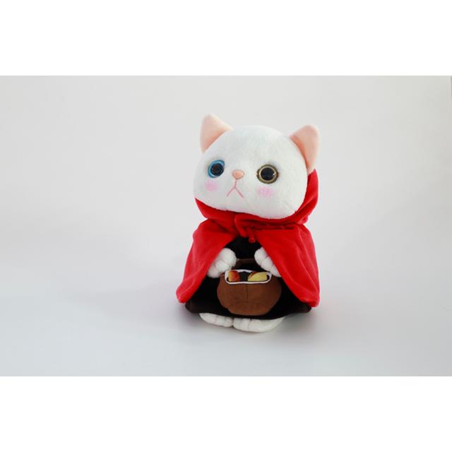 ぬいぐるみ 猫 プレゼント 赤ずきん 白猫 Mサイズ ジェトイ