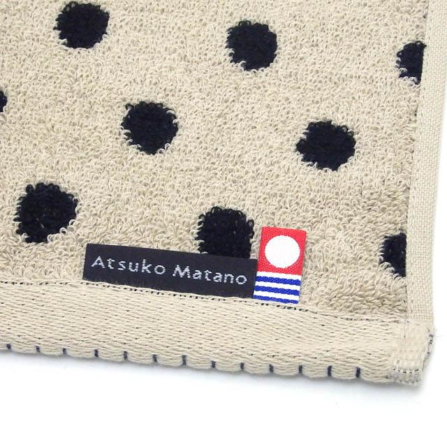 Atsuko Matano タオルハンカチ 水玉鍵盤 ドット柄 黒猫 Atsuko Matano タオルハンカチ 水玉鍵盤 ドット柄 黒猫