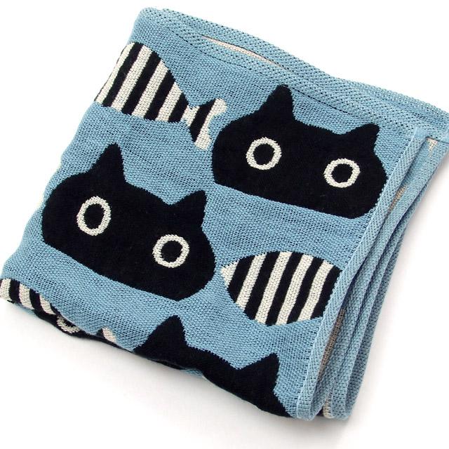 Atsuko Matano（アツコマタノ） ハンカチ ガーゼ 猫柄 猫 俣野温子