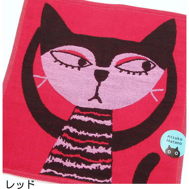 Atsuko Matano（アツコマタノ） ハンカチ ガーゼ タオル 猫柄 猫 俣野