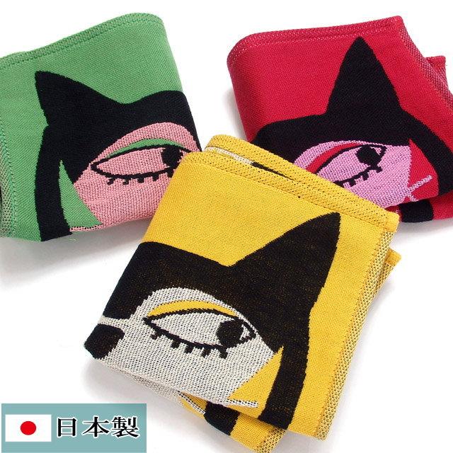 Atsuko Matano（アツコマタノ） ハンカチ ガーゼ タオル 猫柄 猫 俣野