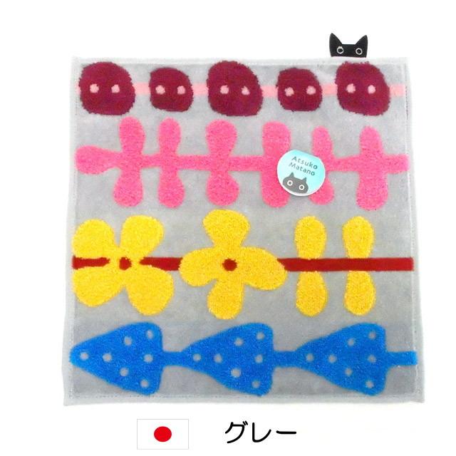 タオル・ハンカチ nanako Atsuko Matano（アツコマタノ） タオルハンカチ ハンドタオル 猫柄 猫