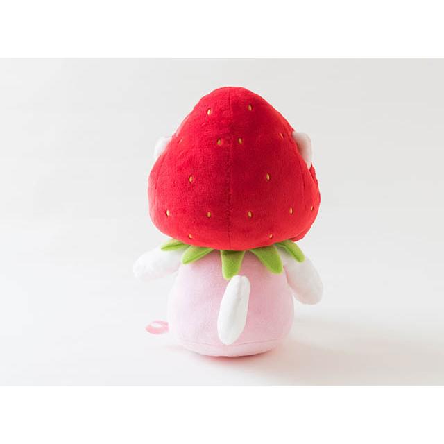ぬいぐるみ 猫 ねこ ネコ いちご 白猫 Mサイズ フルーツ チューチュー