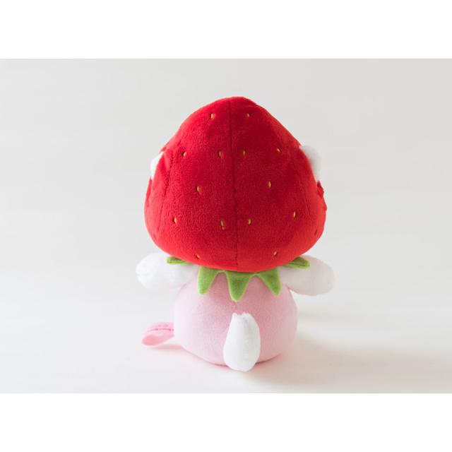 いちご型ぬいぐるみ 3,7 らっこいぬ マスコット 《ジューシーいちご》 / Mother garden